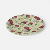 キノコとクリッターのパーティープレート ペーパープレート (アングル)