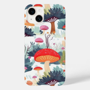キノコとツリーのデザイン Case-Mate iPhone 14ケース