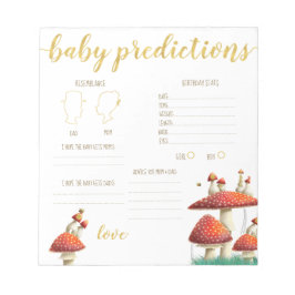 キノコとハチのベビー予測推測ゲーム ノートパッド