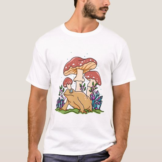 キノコとヒキガエル Tシャツ (正面)