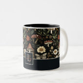 キノコとフラワーズコテージコアパターン名 ツートーンマグカップ (正面右)