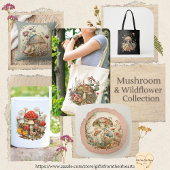 キノコとフローラトートバッグ トートバッグ
