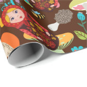 キノコとマトレシュカ ラッピングペーパー (ロールコーナー)