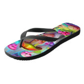 キノコと妖精の国カスタム作成ビーチサンダル ビーチサンダル (アングル)