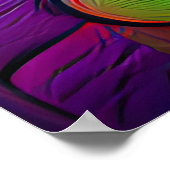 キノコと妖精の漫画のアートワークのポスター ポスター (角)