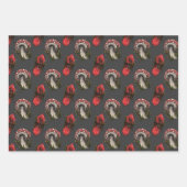 キノコと結晶 ラッピングペーパーシート (正面2)