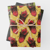 キノコと結晶 ラッピングペーパーシート (インサイチュ)