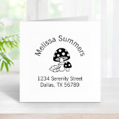 キノコと葉のアーチアドレスを調整 ラバースタンプ