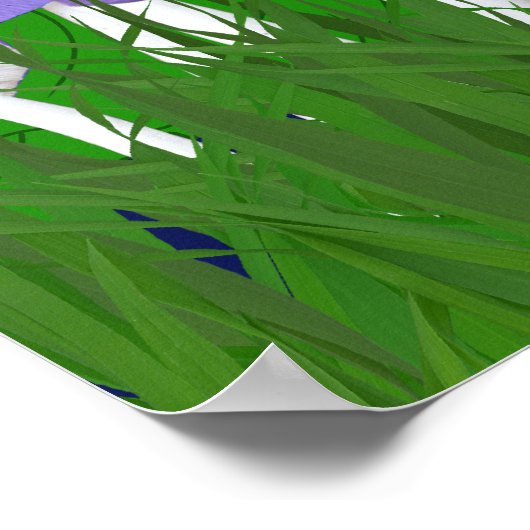 キノコと蝶 ポスター (角)