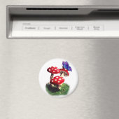 キノコと蝶 マグネット (インサイチュ (食洗機))