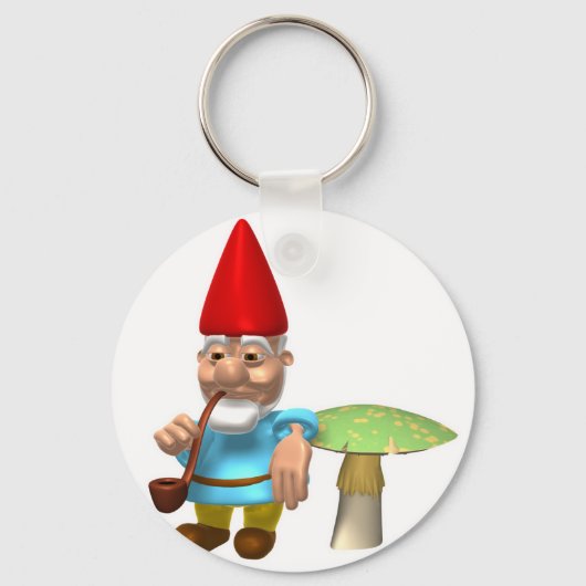 キノコに寄りかかった格言 キーホルダー (正面)