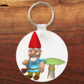 キノコに寄りかかった格言 キーホルダー (正面)