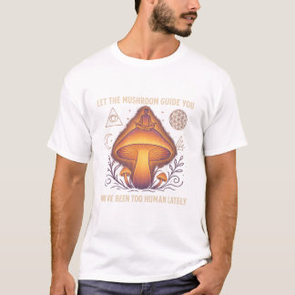 キノコに導かれ – サイケデリックスピリチュアルTシャツ Tシャツ