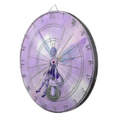 キノコに座る紫の妖精 ダーツボード (正面右)