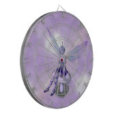 キノコに座る紫の妖精 ダーツボード (正面左)