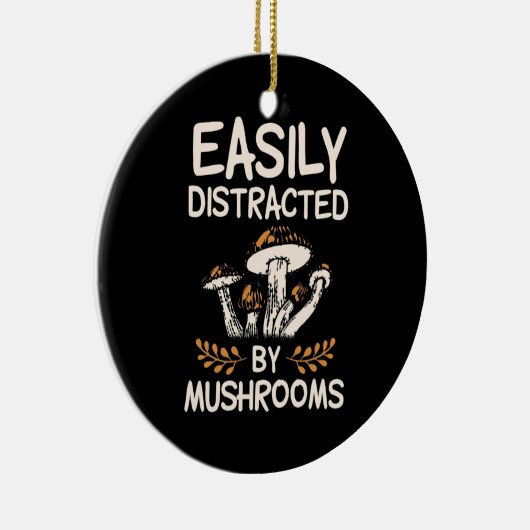 キノコに気が散りやすい セラミックオーナメント (右)