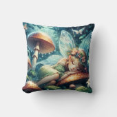 キノコに眠るエーテルの妖精 クッション (正面)