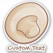 キノコのアイコンのシール シール (正面)