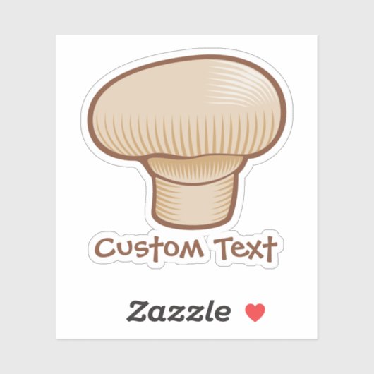 キノコのアイコンのシール シール (シート)