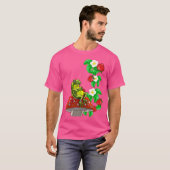 キノコのイチゴのカエルかわいい自然動物C Tシャツ (正面フル)