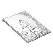 キノコのカタツムリのノート着色本MADART ノートブック (右側)