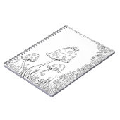 キノコのカタツムリのノート着色本MADART ノートブック (左側)