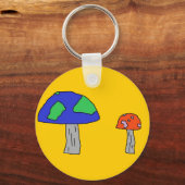 キノコのキーチェーン キーホルダー (正面)