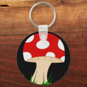 キノコのキーチェーン キーホルダー (正面)