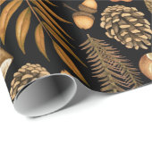 キノコのギフトラップ |秋のラッピングペーパー ラッピングペーパー