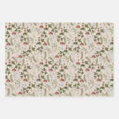 キノコのクリスマス包装紙真菌の森 ラッピングペーパーシート (正面2)