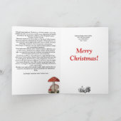 キノコのクリスマス シーズンカード (内部)