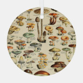 キノコのコレクション ガラスオーナメント (裏面)