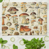 キノコのコレクション キッチンタオル (折り畳み)