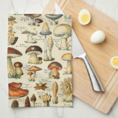 キノコのコレクション キッチンタオル (四つ折り)