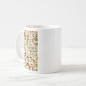 キノコのコレクション コーヒーマグカップ (正面左)