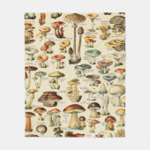 キノコのコレクション フリースブランケット (正面)
