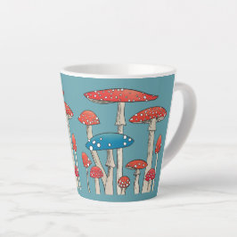 キノコのコーヒーマグ カフェラテマグ