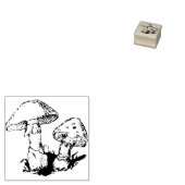 キノコのゴム印 ラバースタンプ (押印)