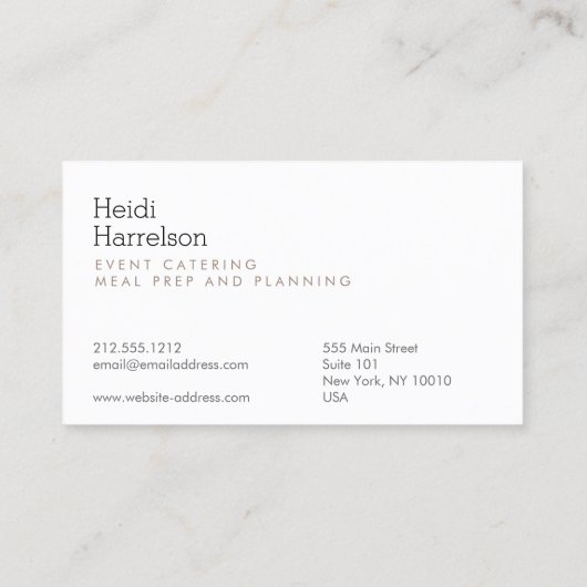 キノコのスクリーンプリントイラストレーションタン/ブラック 名刺 (裏面)