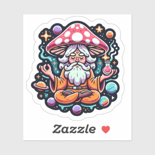 キノコのステッカー シール (シート)