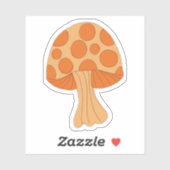 キノコのステッカー シール (シート)