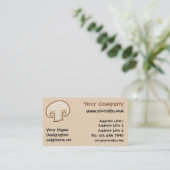 キノコのスライスのアイコン 名刺 (スタンド正面)