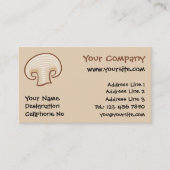 キノコのスライスのアイコン 名刺 (正面)