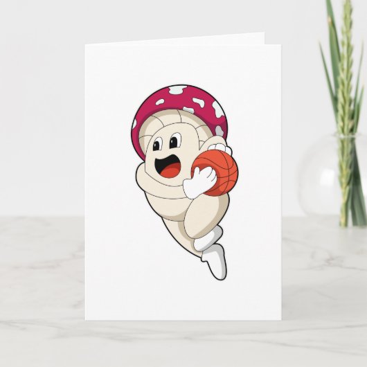 キノコのバスケットボールスポーツ カード (正面)