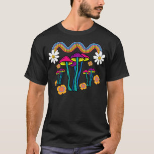 キノコのバックパックサイケデリックキノコ1 Tシャツ