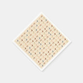 キノコのパターン スタンダードカクテルナプキン (角)