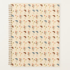 キノコのパターン プランナー手帳