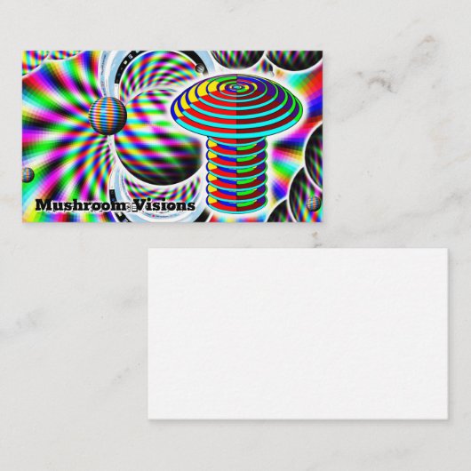 キノコのビジョン(言葉を変える) 名刺 (正面/裏面)