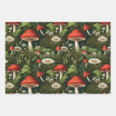 キノコのフォレスト包装紙 ラッピングペーパーシート (正面2)