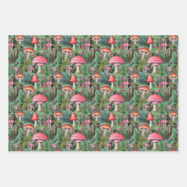 キノコのフォレスト包装紙 ラッピングペーパーシート